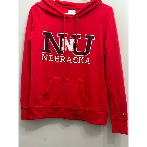 Champion Nebraska Women's Hoodie Red Medium - Picture 5 of 5